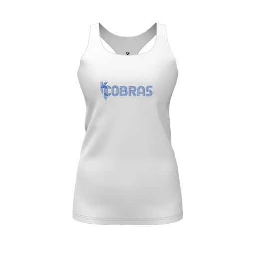 [FT0TRBWH-FYS-LOGO1] Decker Racerback Tank Top (Female Youth S, White, Logo 1)