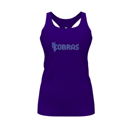 [FT0TRBPP-FYS-LOGO1] Decker Racerback Tank Top (Female Youth S, Purple, Logo 1)