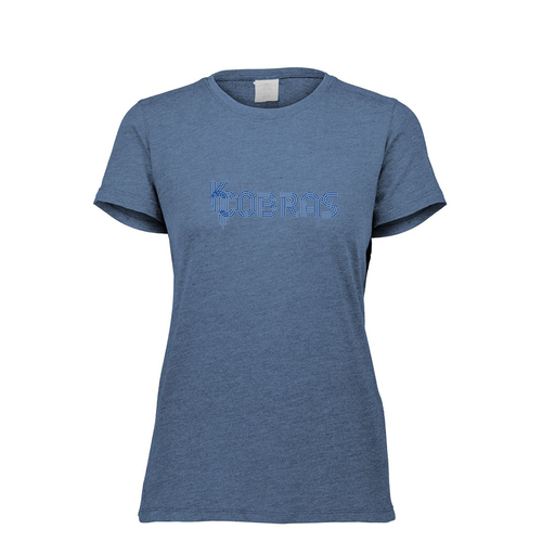 [FTSCUBNV-FAXS-LOGO1] Decker Women's Tri-Blend T-Shirt - Short Sleeve (Female Adult XS, Navy, Logo 1)