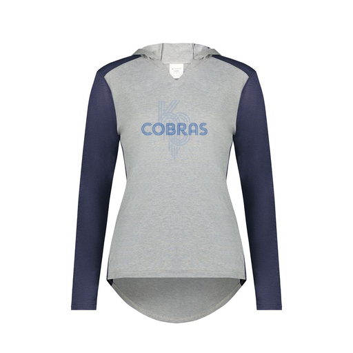 [6902.29V.XS-LOGO2] Ladies Vintage Hoodie (Female Adult XS, Navy, Logo 2)