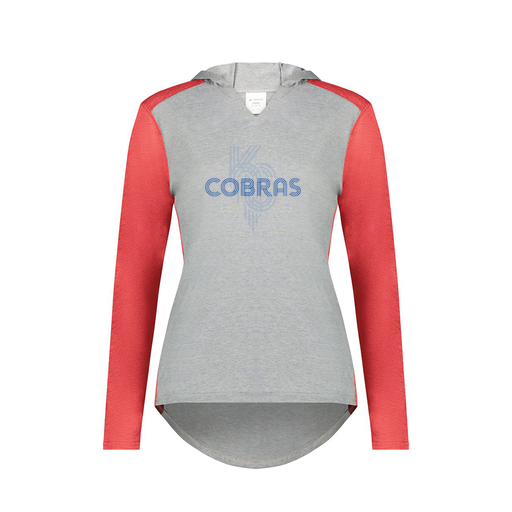 [6902.27V.XS-LOGO2] Ladies Vintage Hoodie (Female Adult XS, Red, Logo 2)