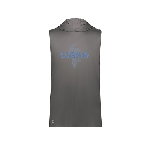 [222590.98D.XS-LOGO2] Men's CoolDry Sleeveless Hoodie (Adult XS, Gray, Logo 2)