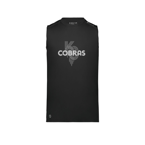 [222593.080.S-LOGO3] Men's CoolDry TankTop (Adult S, Black, Logo 3)