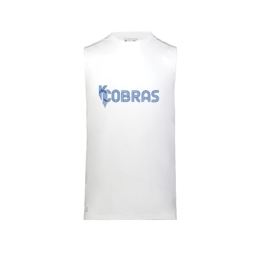 [222593.005.S-LOGO1] Men's CoolDry TankTop (Adult S, White, Logo 1)