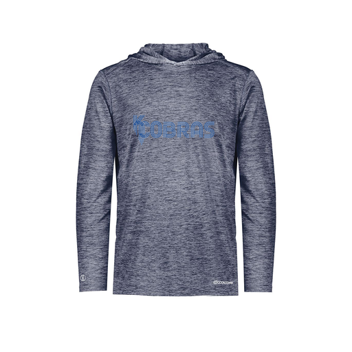 [FOLHCGNV-AS-LOGO1] Decker Men's Charge Hoodie (Adult S, Navy, Logo 1)