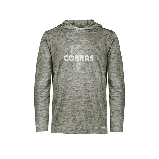 [FOLHCGGY-AS-LOGO3] Decker Men's Charge Hoodie (Adult S, Gray, Logo 3)