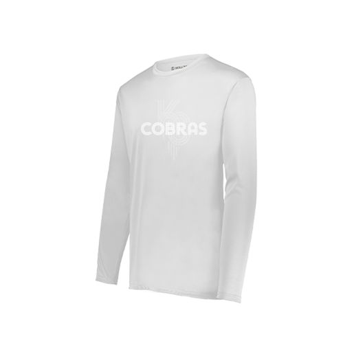 [222822.005.XS-LOGO3] Men's LS Smooth Sport Shirt (Adult XS, White, Logo 3)
