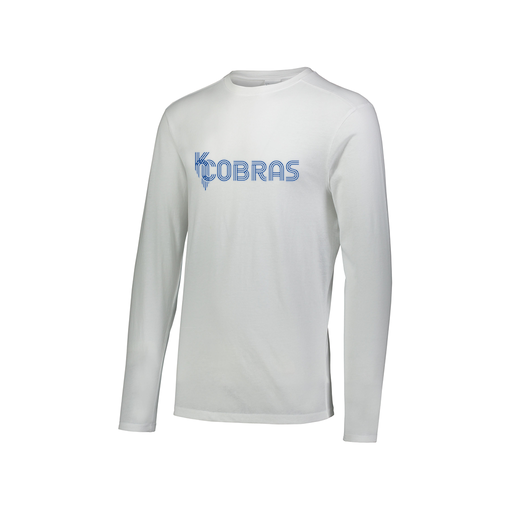 [FTLCUBWH-AXS-LOGO1] Decker Men's Tri-Blend T-Shirt - Long Sleeve (Adult XS, White, Logo 1)