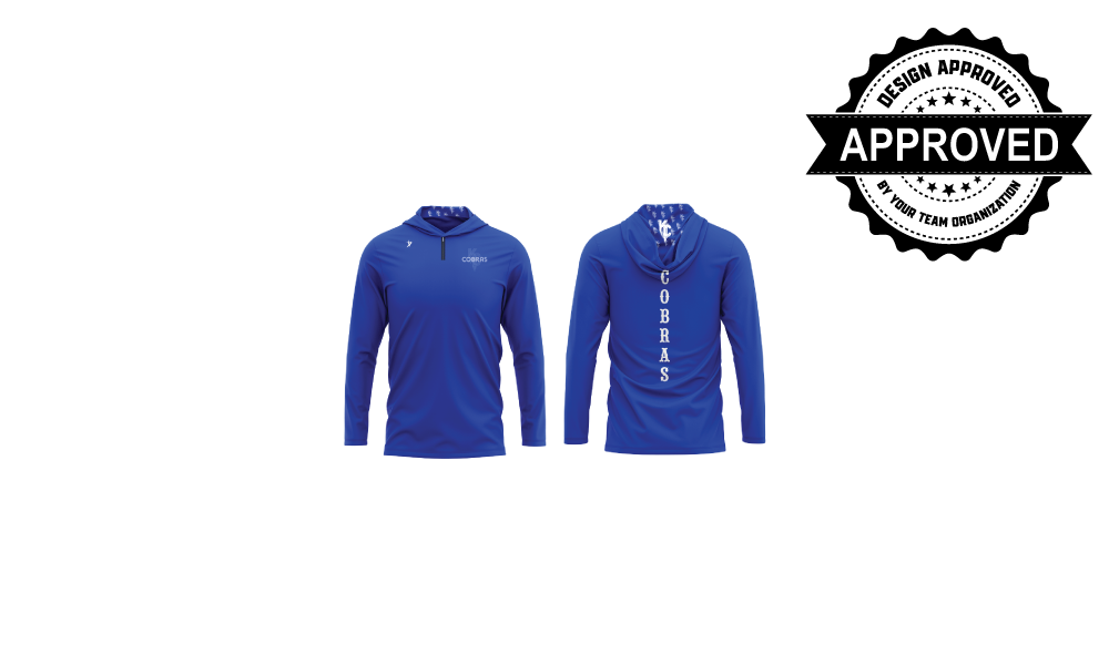 KC Cobras - Royal Blue LSL Cage Jacket (Hooded)