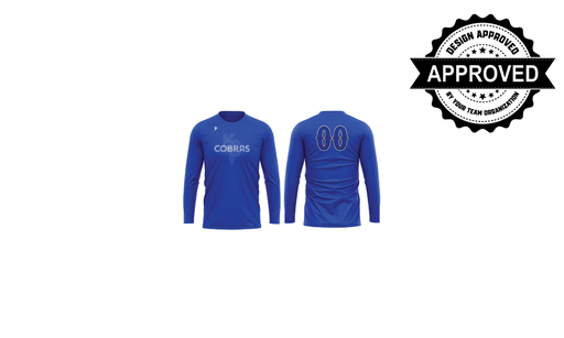 KC Cobras - Royal Blue LSL Practice Jersey (Numbered)